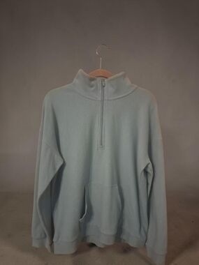 Marc New York Light Blue Half-Zip Fleece Pullover